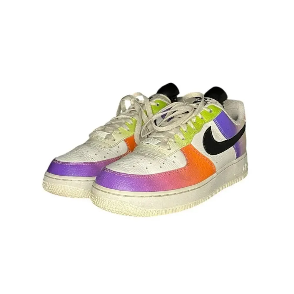 Nike Womens Air Force 1 Low 07 "Multi-Color Gradient" Casual Sneakers Size 9.5
